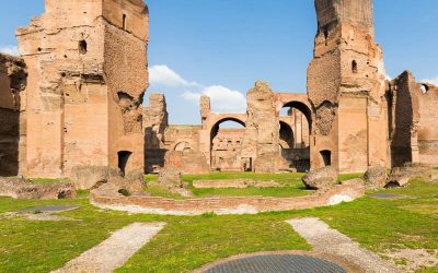 Terme di Caracalla, Terme dell’antica Roma e Teatro della Roma moderna