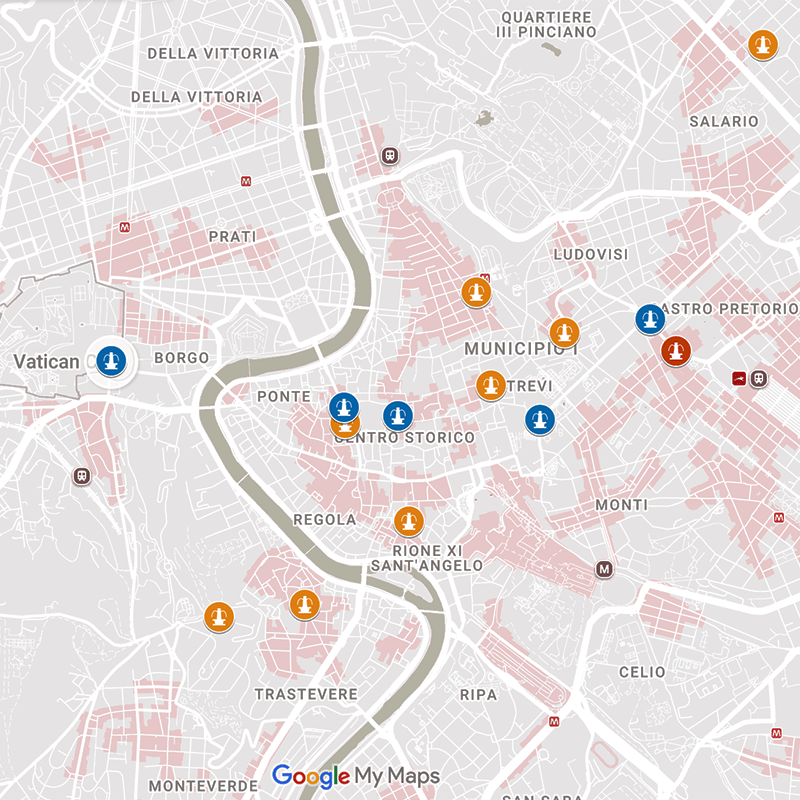 Fontane di Roma: Mappa | RomaGuideTour - Esperienze, tour e visite guidate a Roma e provincia