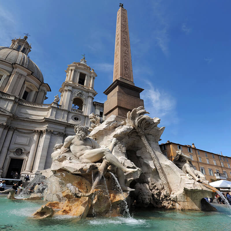 Fontane di Roma: Fontana dei 4 Fiumi | RomaGuideTour - Esperienze, tour e visite guidate a Roma e provincia